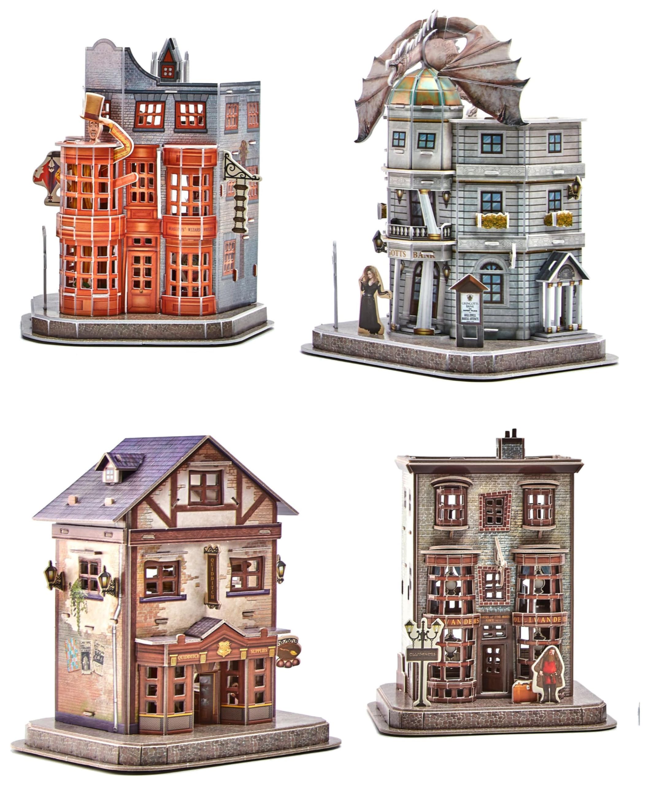 4D Build Diagon Alley Weasleys' Wizard Wheezes detail for display