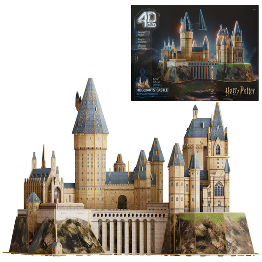 4D Build Hogwarts Castle assembly: film-accurate display piece for fans.