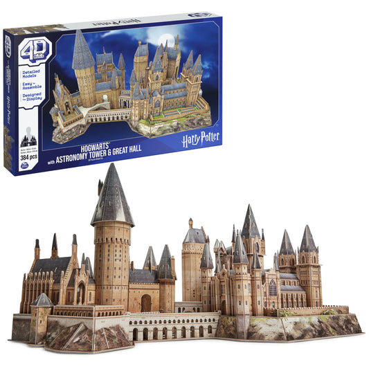 4D Build Hogwarts Castle astronomy tower: film-accurate display piece for shelves