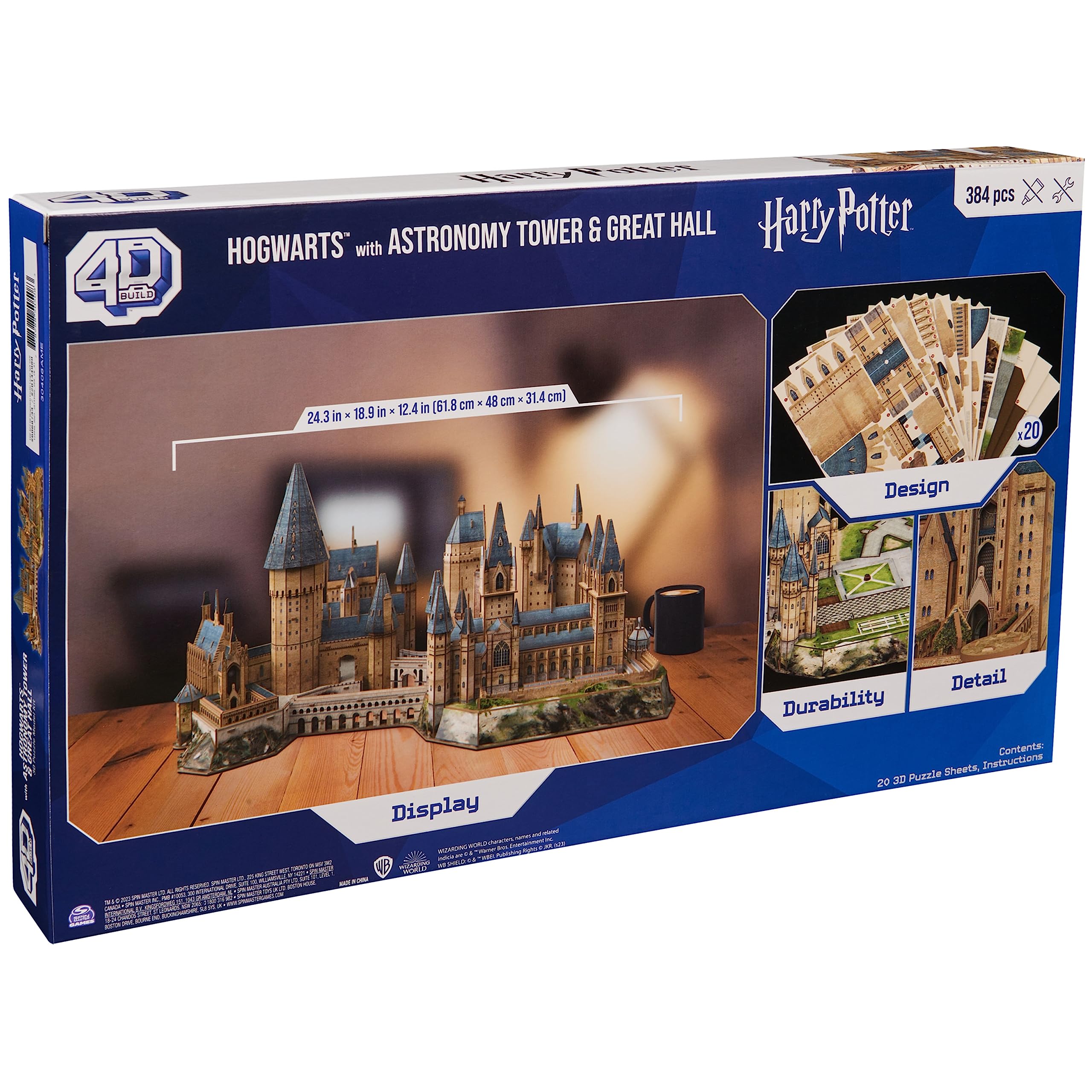 4D Build Hogwarts Castle exterior shot: dramatic façade for collectors