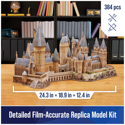 4D Build Hogwarts Castle Great Hall: iconic centerpiece for desk or shelf decor