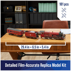4D Build Hogwarts Express side view shows punch-out pieces for quick assembly.