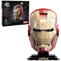 4D Build Iron Man helmet detail for display with film-accurate features