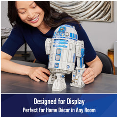 Desk display of R2-D2 model with 4D Build detail