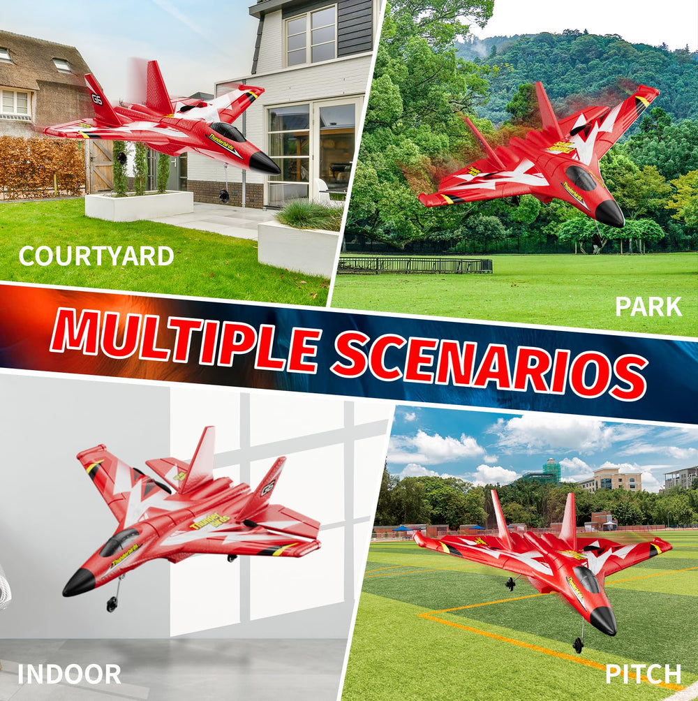 4DRC foam RC plane in clear sky demonstrates agile handling