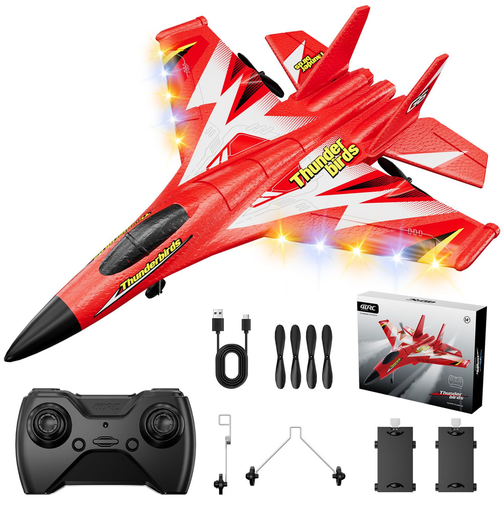 4DRC foam RC plane hand-launch view shows beginner-friendly takeoff