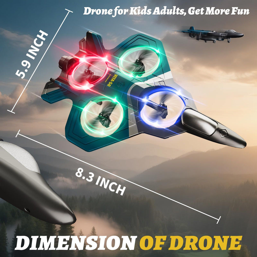 4DRC foam plane with enclosed propellers for safer play