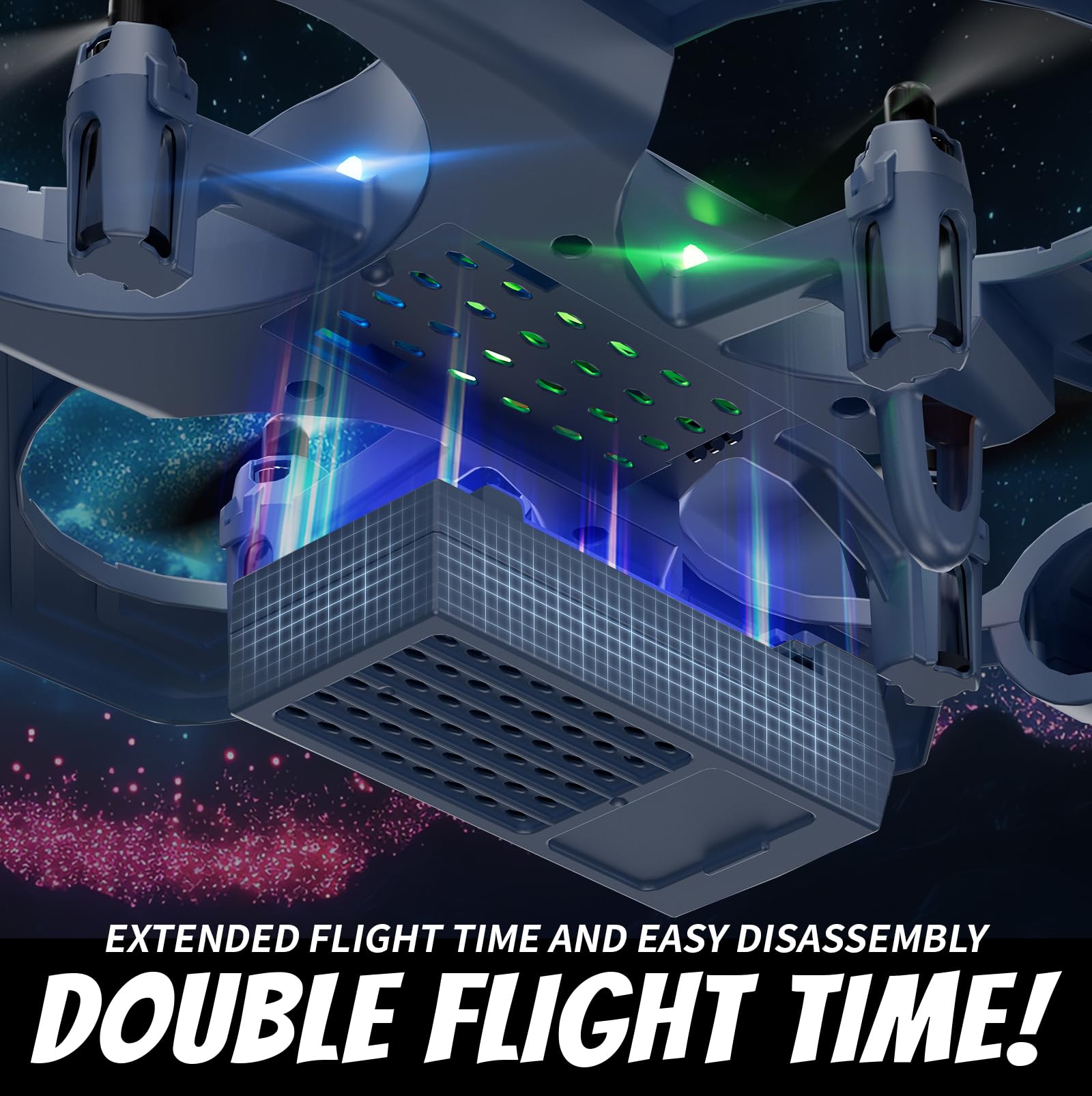 4DRC foam RC airplane with enclosed propellers for safer play