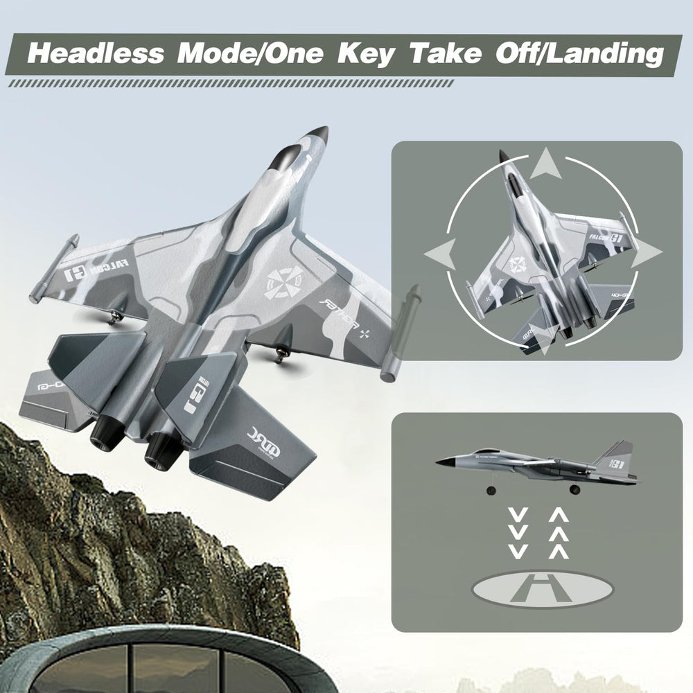 4DRC G1 RC Plane dual batteries extend flight time for exploration