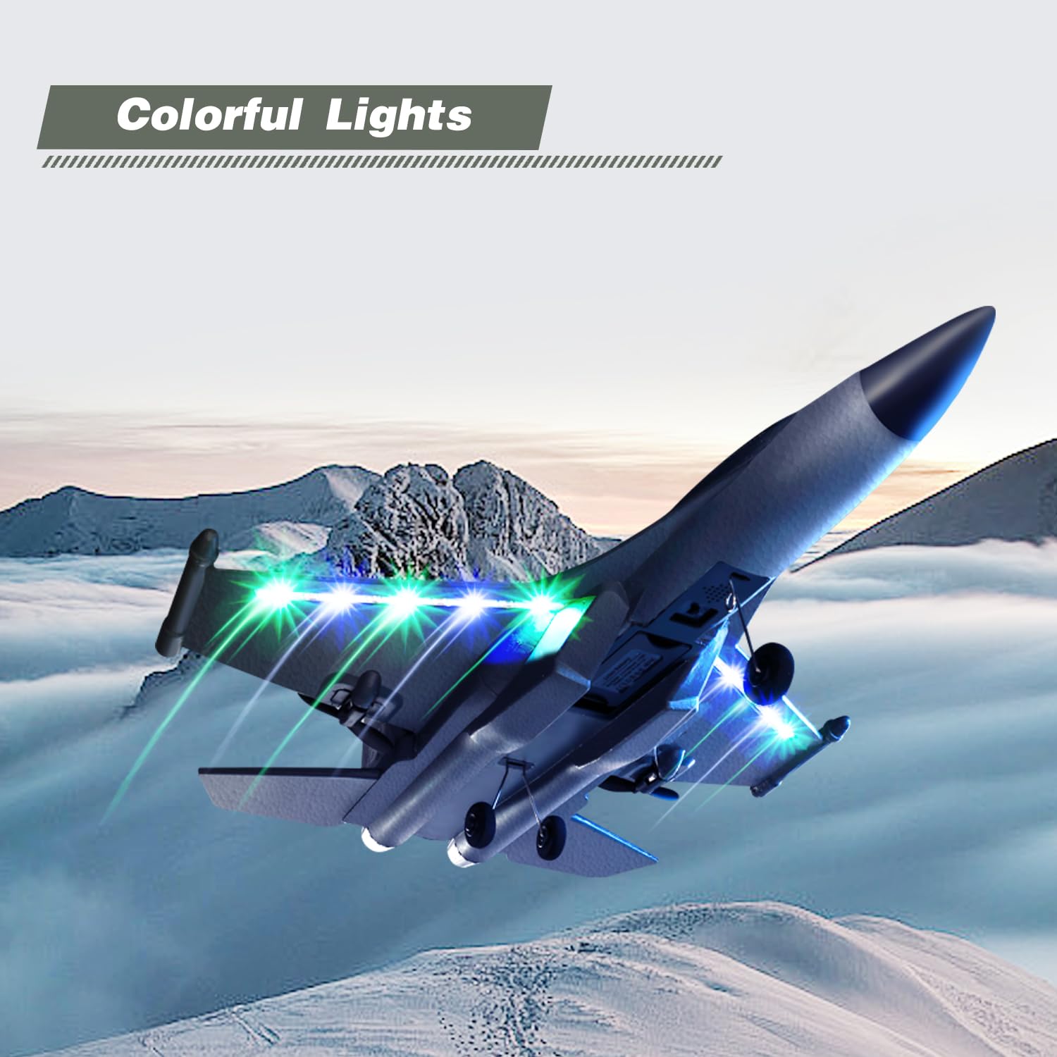 4DRC G1 RC Plane in flight with 6-axis gyro stability for smooth control