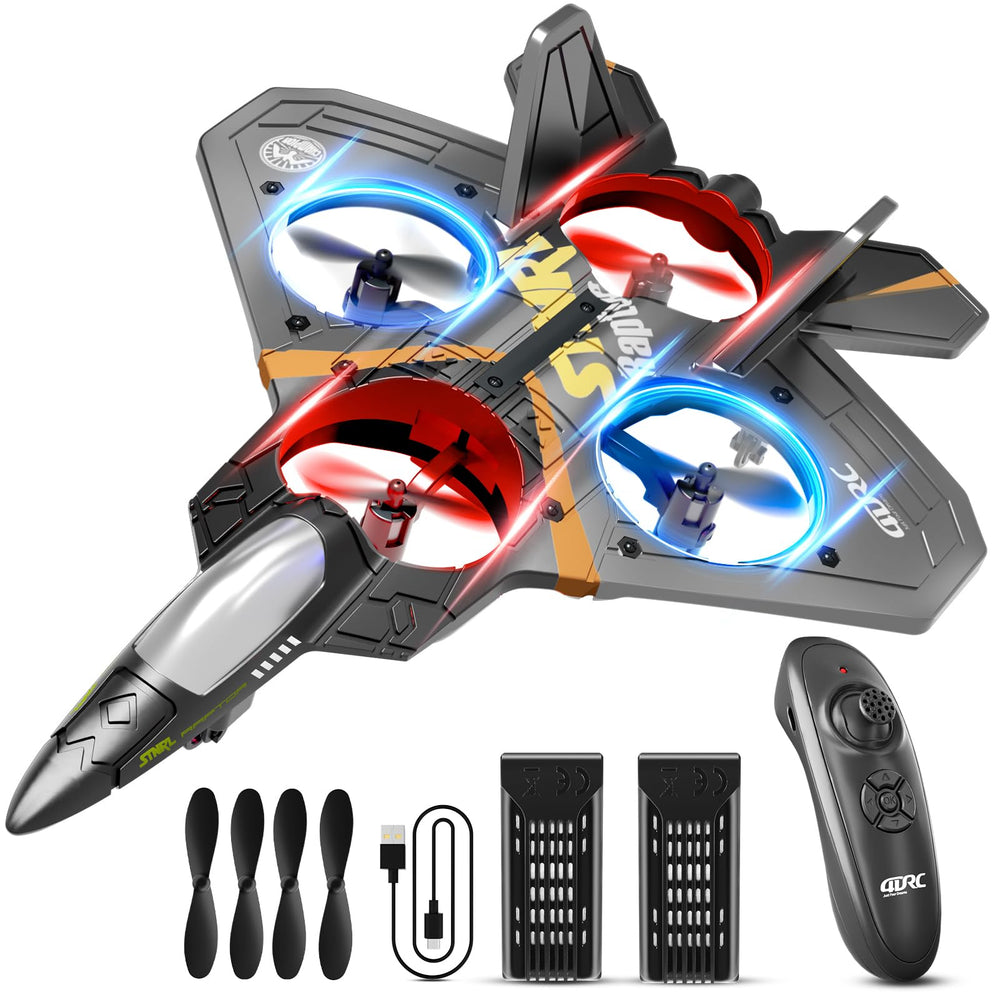 4DRC V17 foam airplane front view showing compact design for easy piloting