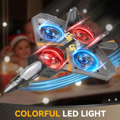 4DRC V17 foam airplane with LED lights for night visibility