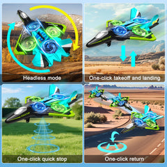 4DRC V31 launch-landing setup illustrating one-button takeoff and smooth landings