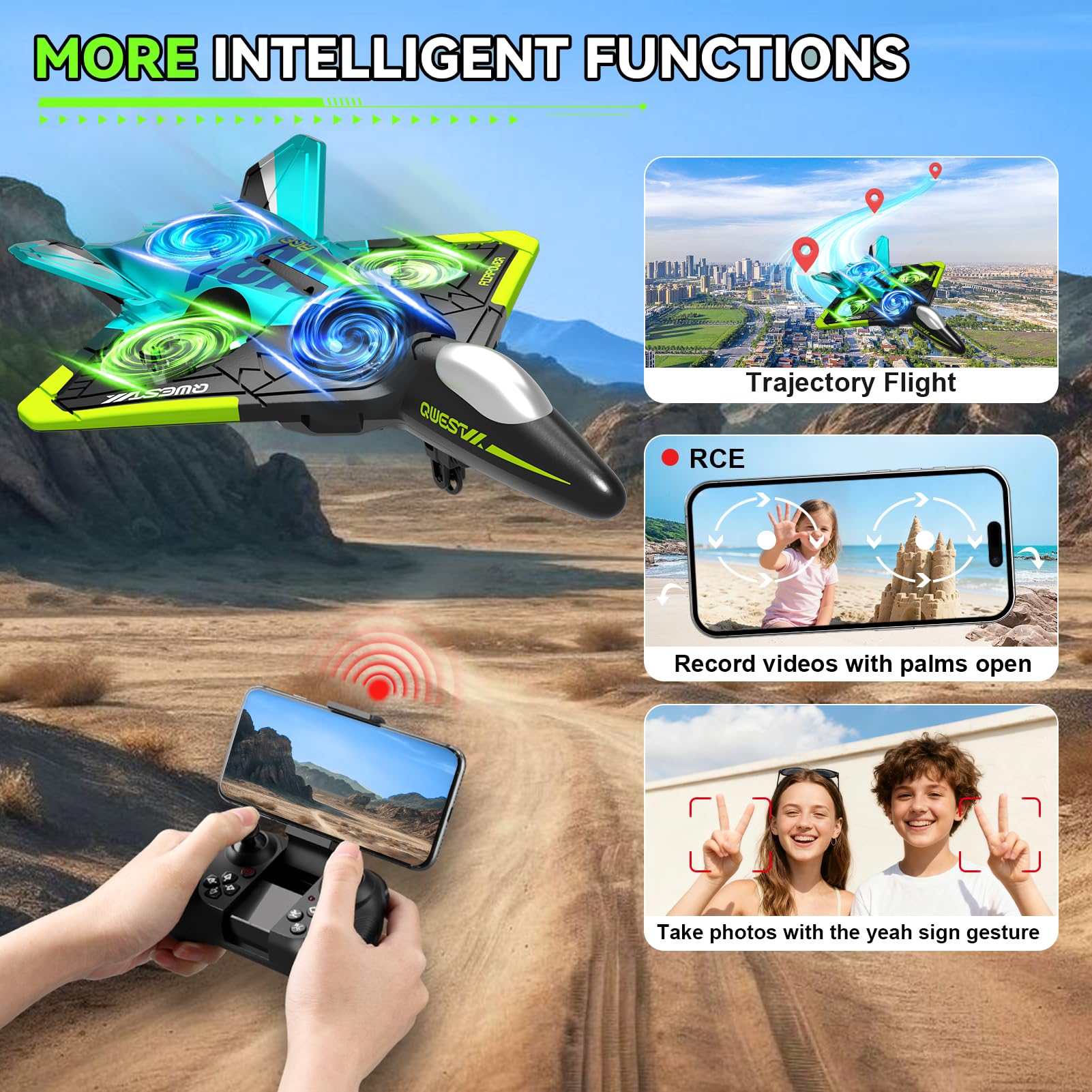 4DRC V31 camera plane top view emphasizing compact design for indoor and outdoor use