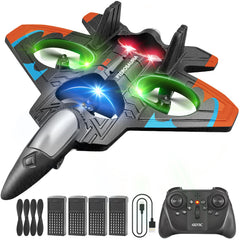 4DRC V32 foam plane front view for easy takeoff and beginner-friendly play.