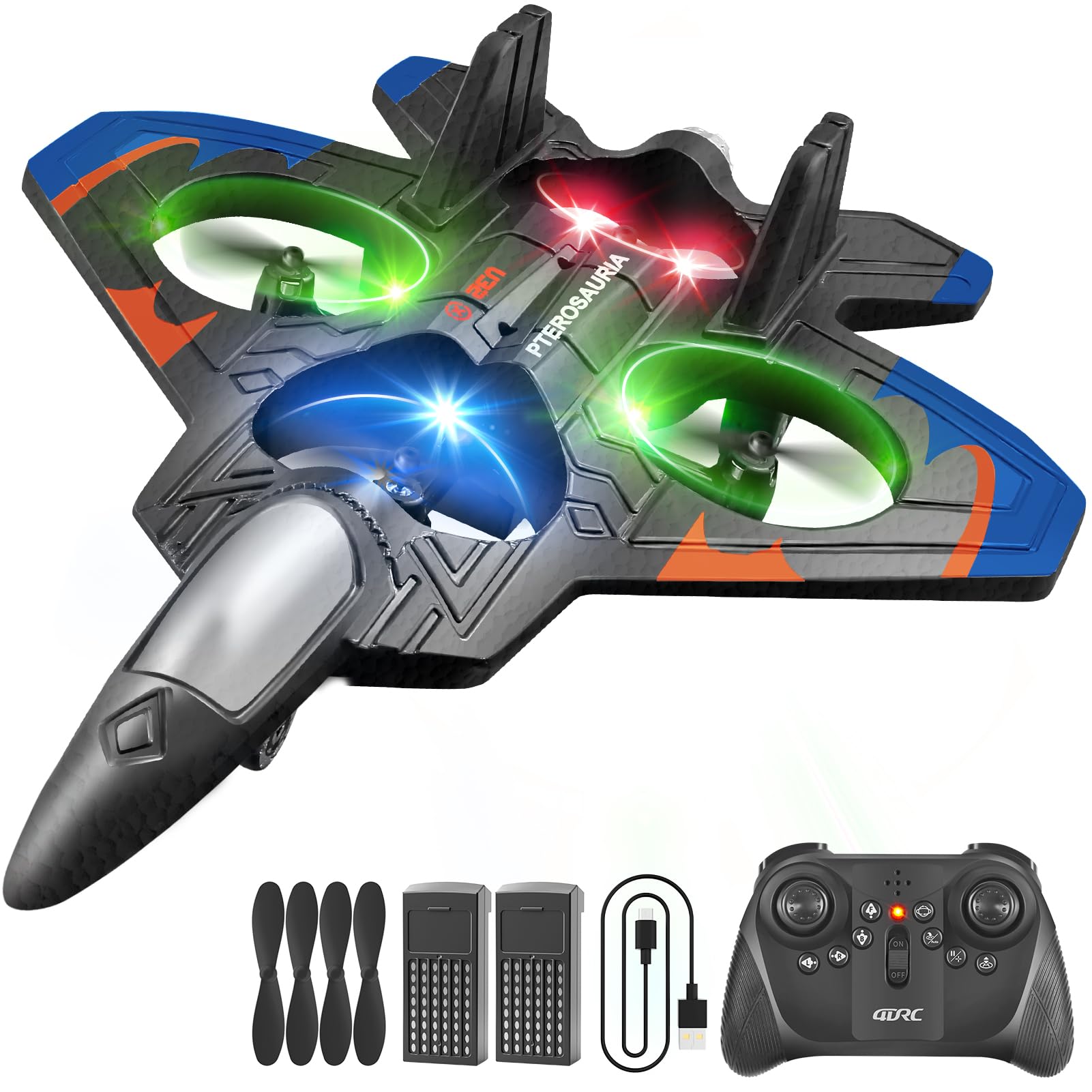 4DRC V32 foam plane landing smoothly for beginners