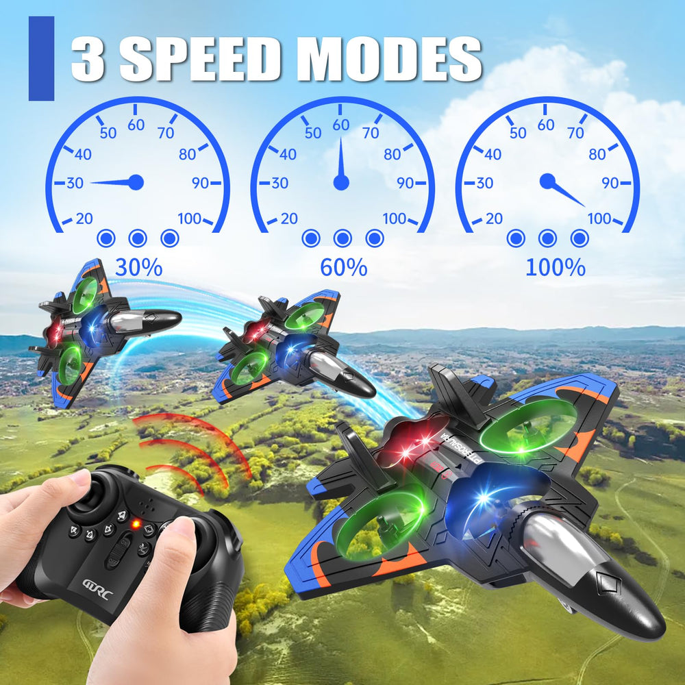 4DRC V32 RC airplane one-key takeoff and landing for easy use.