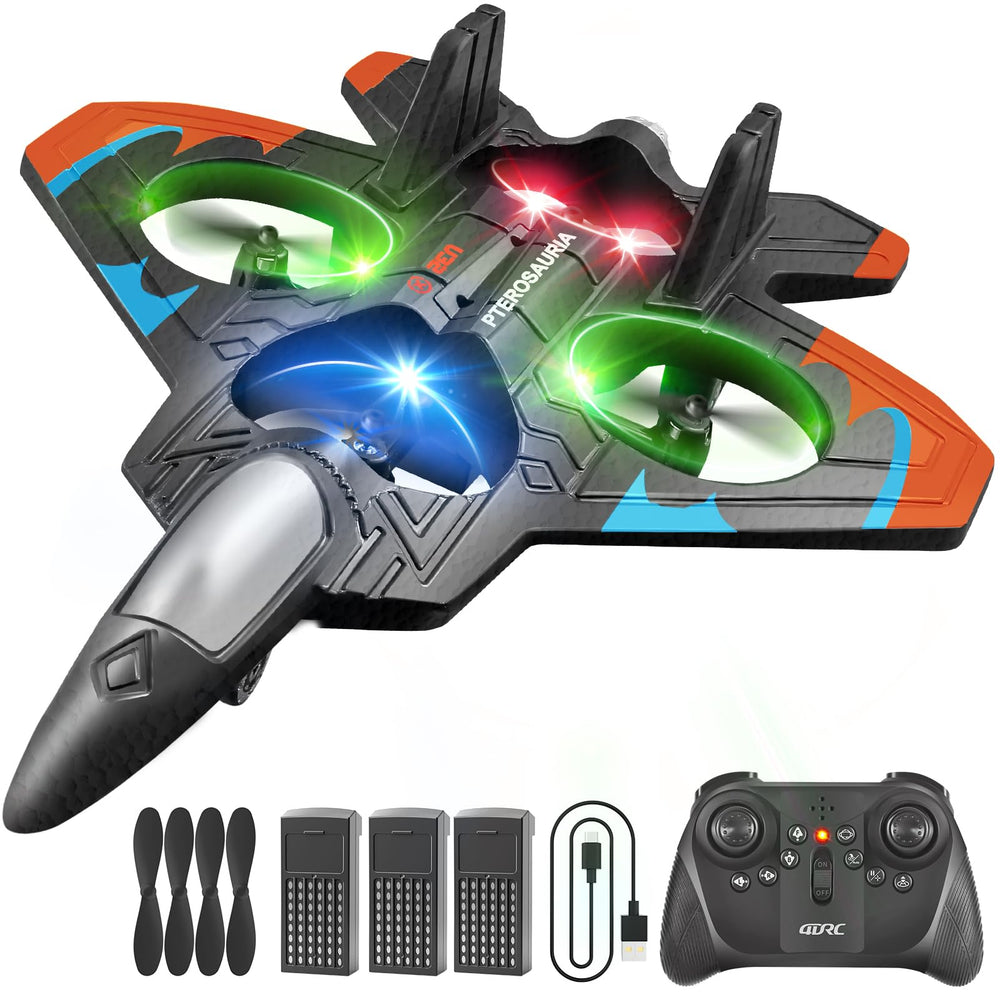 4DRC V32 foam RC plane with three batteries for extended flight time
