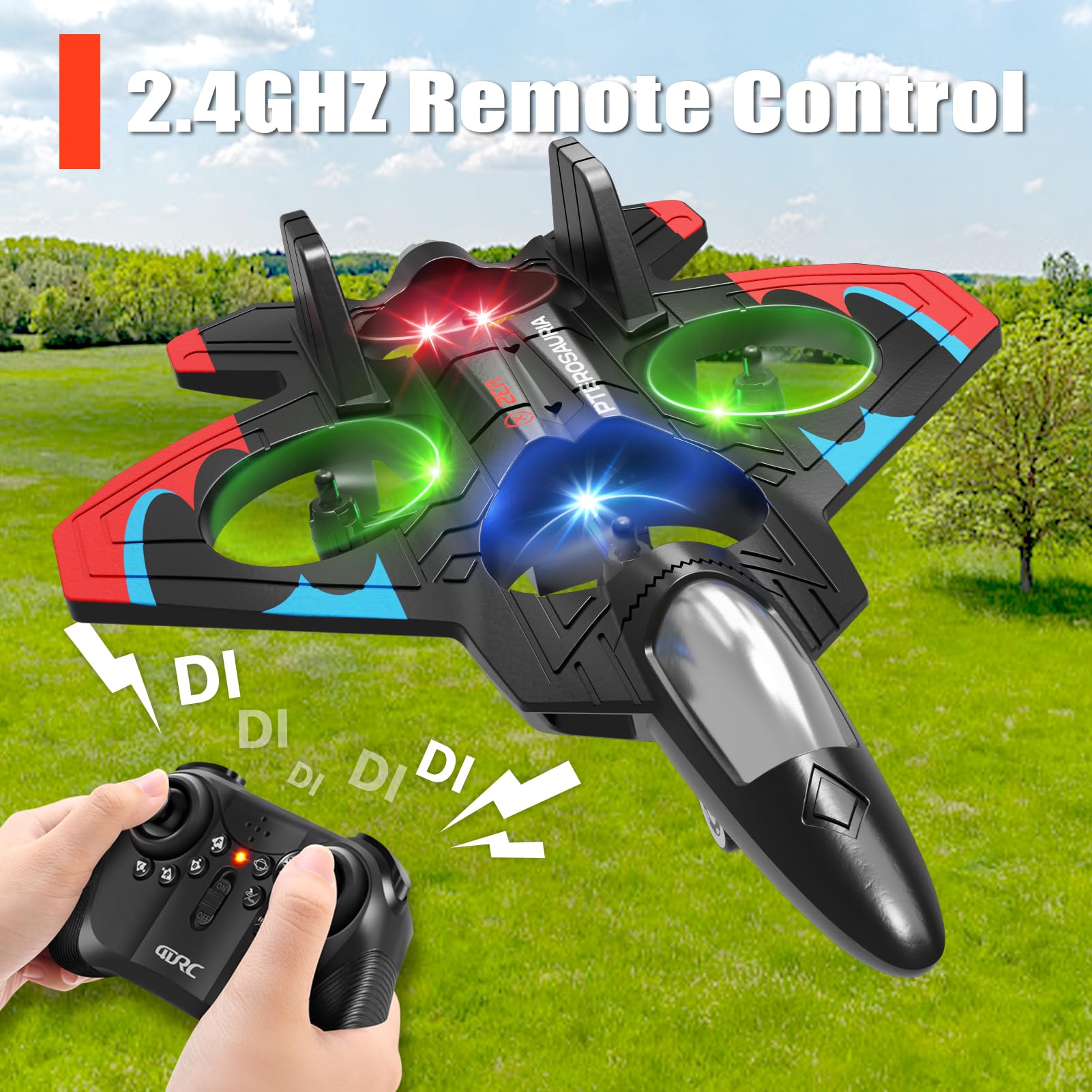 4DRC V32 is a family-friendly RC plane for kids and adults alike.