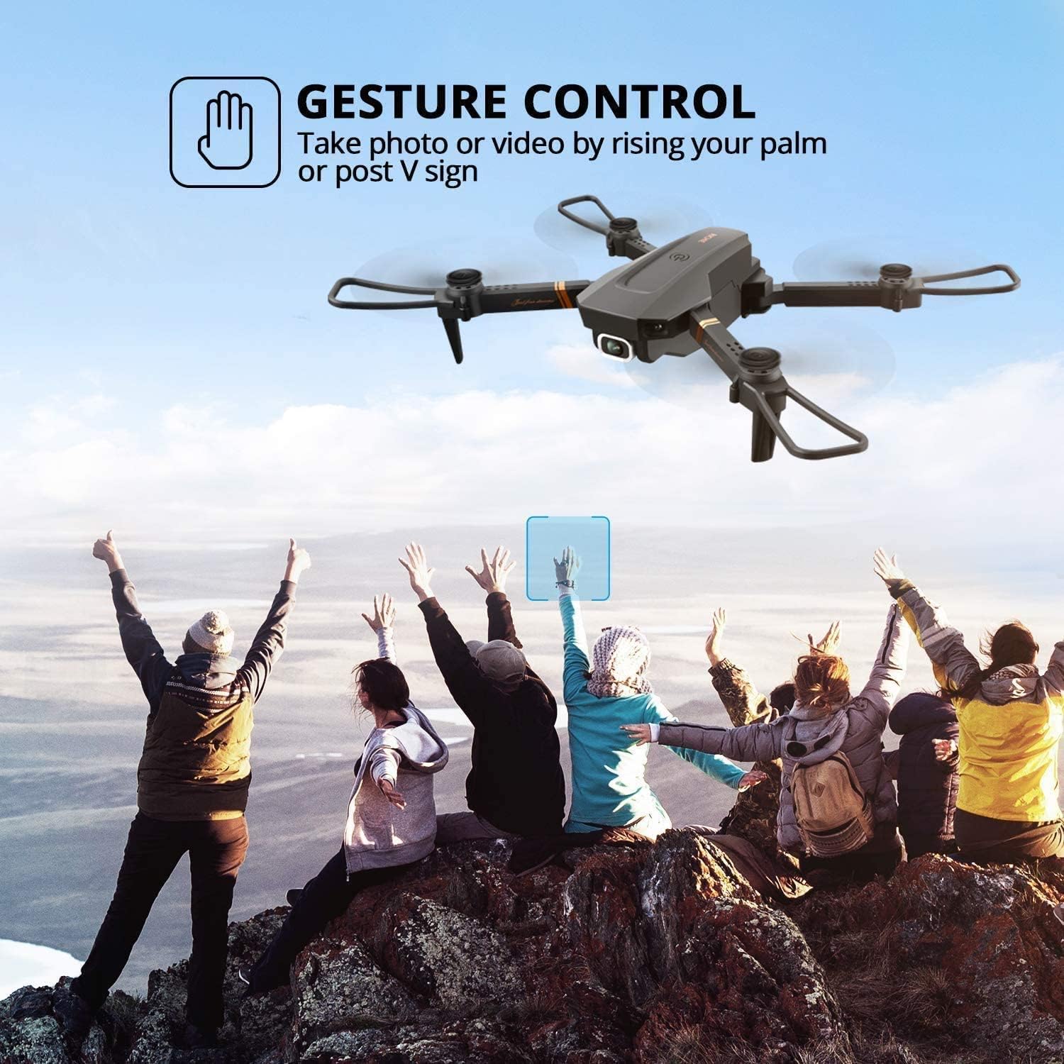 4DRC V4 drone foldable portable design for travel