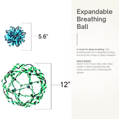 4E's Novelty breathing ball neon pink visual supports stress relief through breathing.