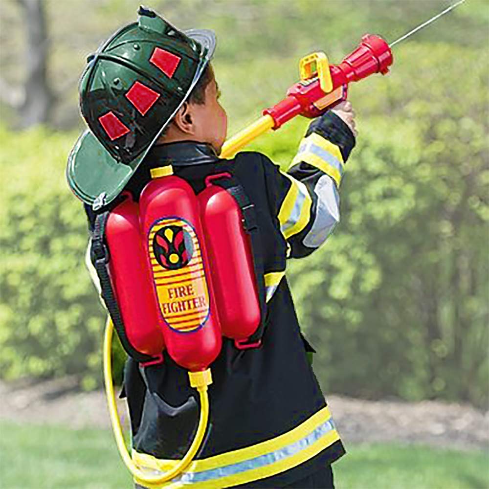 4E's Novelty firefighter water gun with hose shooter for pool days