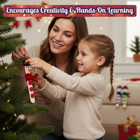 4E's Novelty foam pieces for snowman ornaments, easy peel and stick