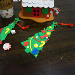 4E's Novelty foam tree shapes become colorful ornaments for decorating.