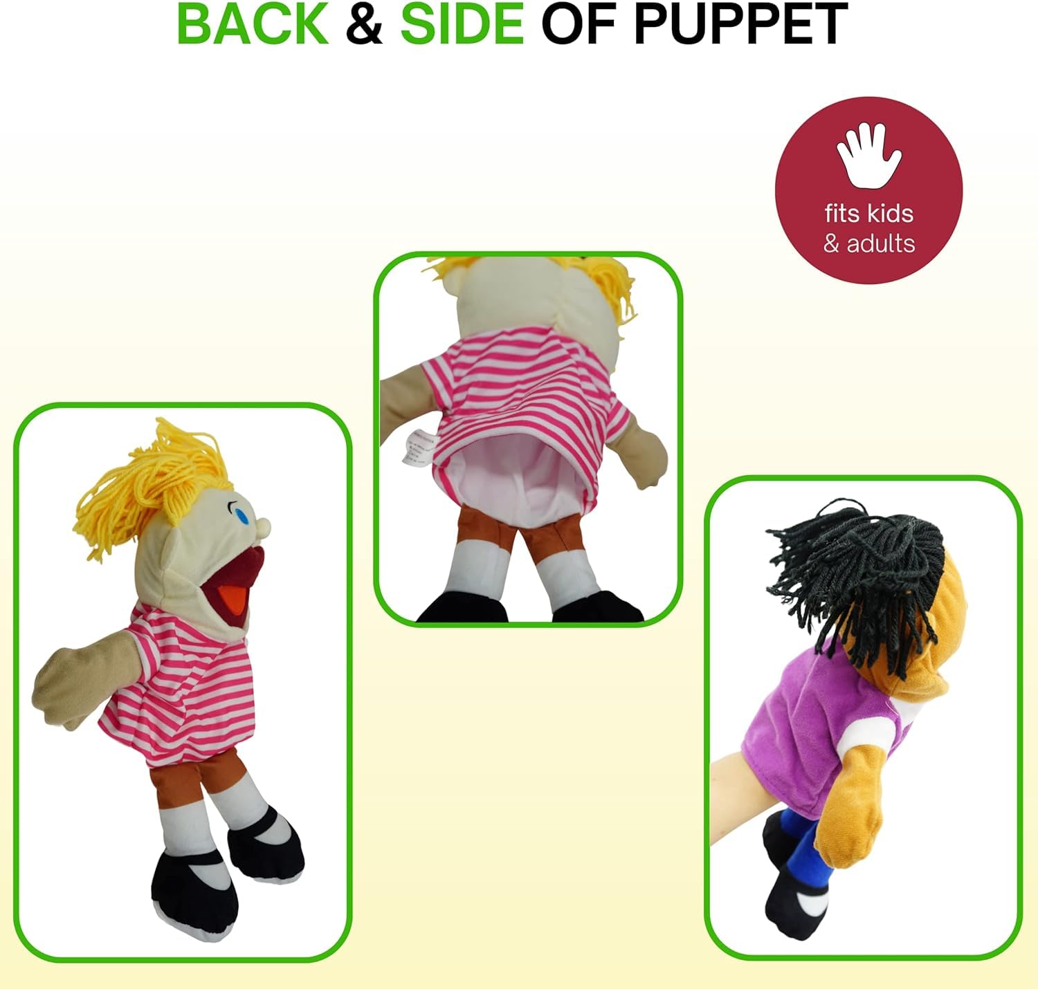 Classroom usage with 4E's Novelty puppets for storytelling and activities