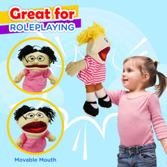 4E's Novelty puppets wear colorful outfits for vibrant theater and classroom shows