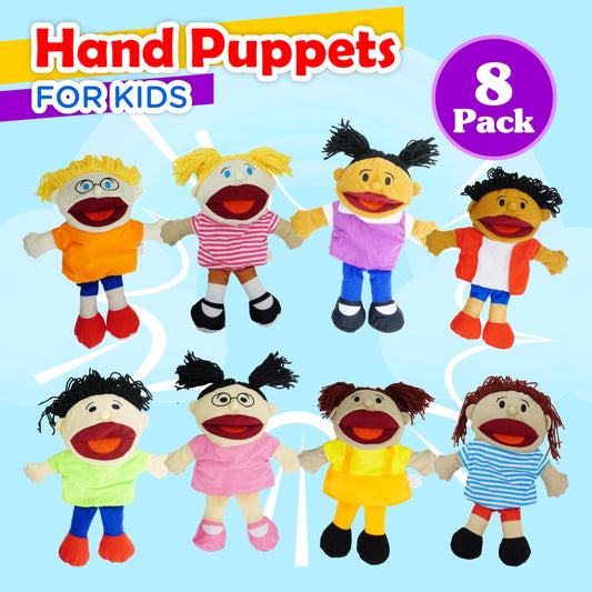 4E's Novelty puppets with movable mouths enable expressive storytelling