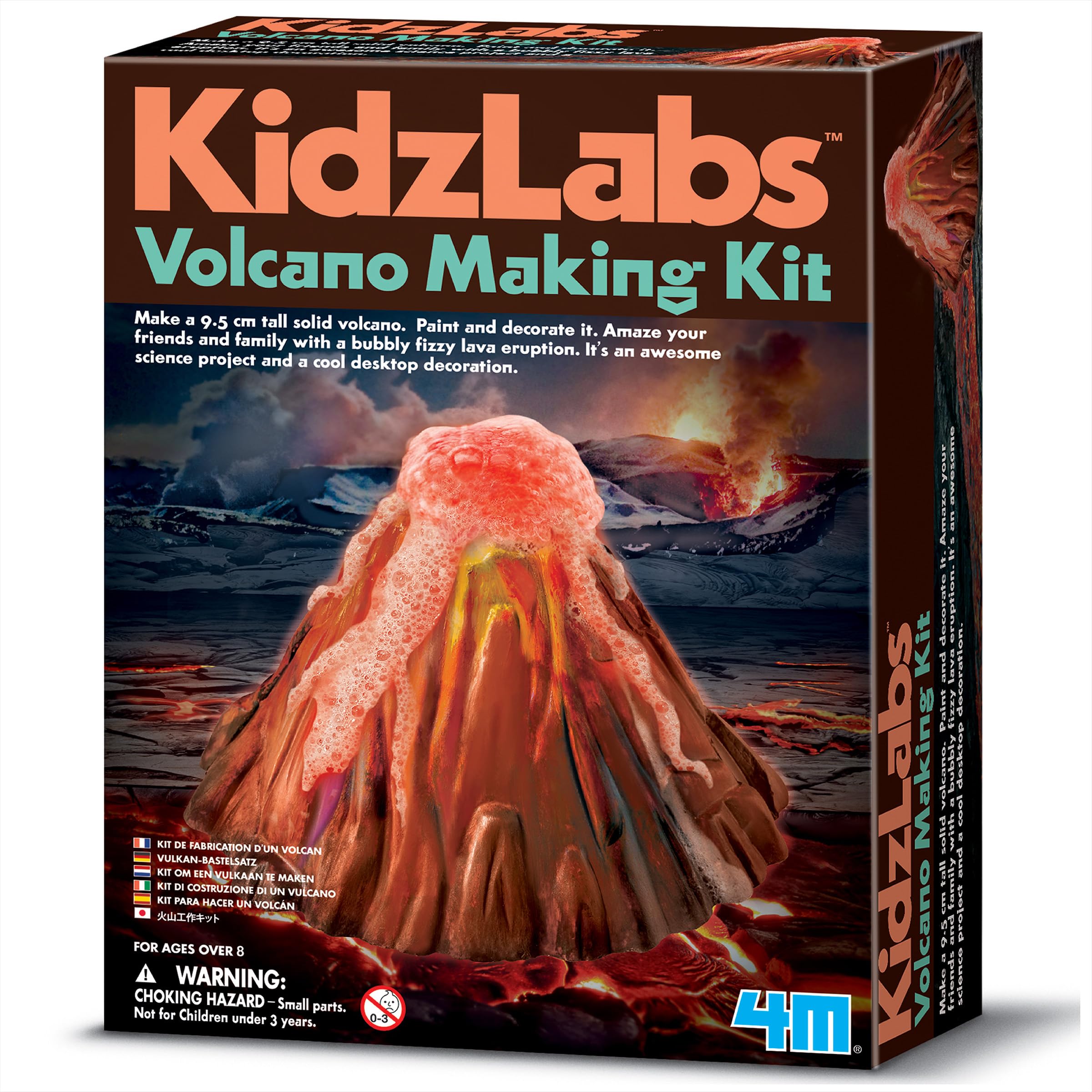 4M KidzLabs Volcano Mold for creating a realistic volcano model