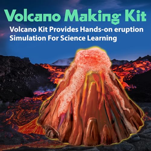 4M KidzLabs volcano paint set with bright colors for detailing