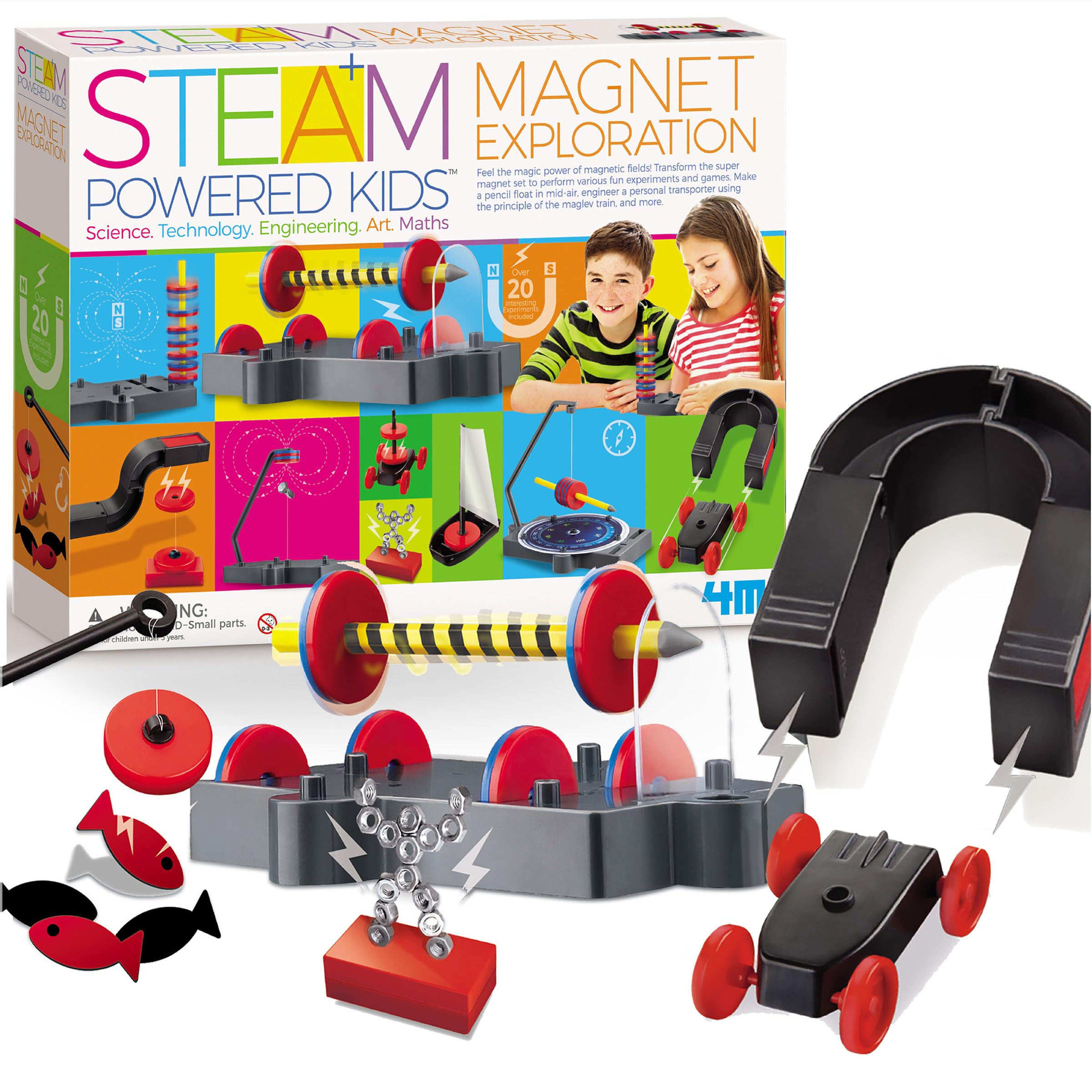 4M STEAM magnet exploration curious kid learning with magnets