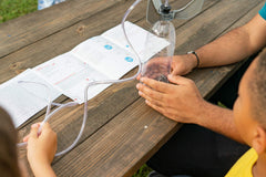 4M Water Rocket Kit pump connector demonstrates propulsion setup.
