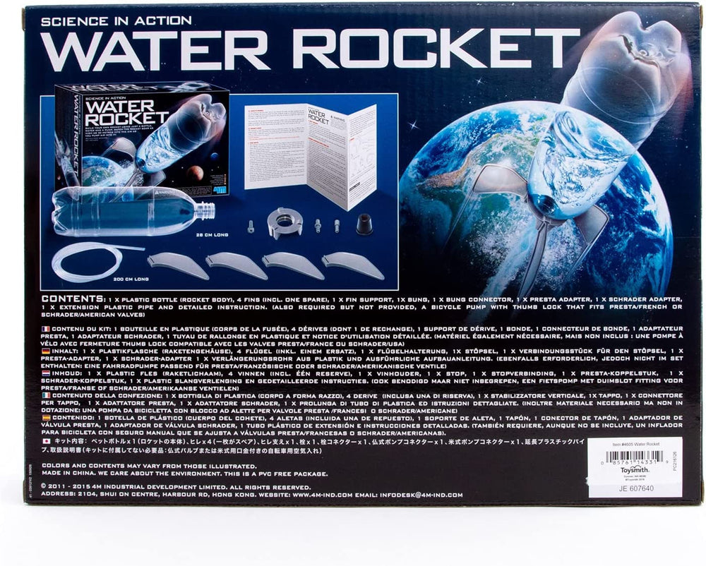 4M Water Rocket Kit ready to launch after assembly.