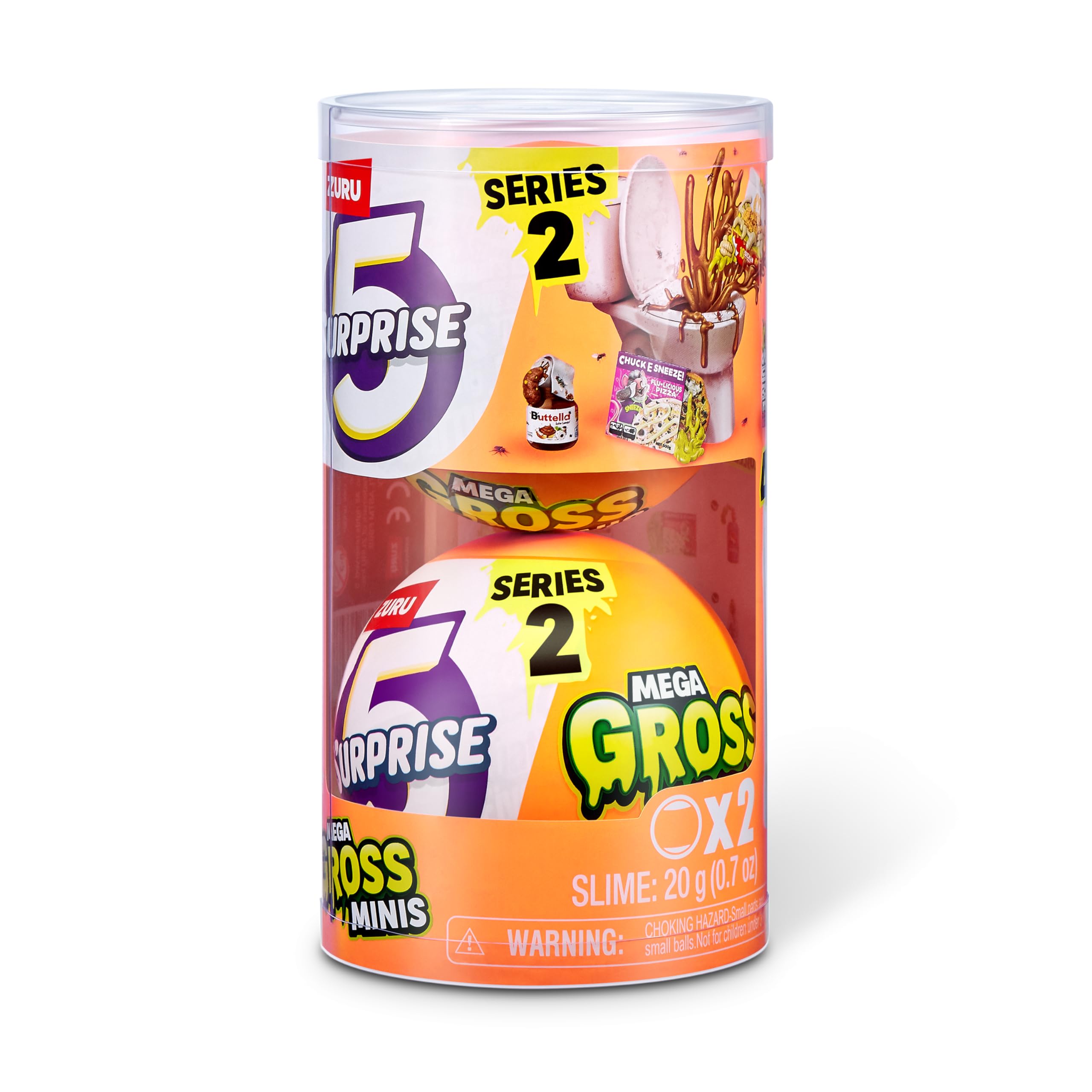 5 Surprise Mega Gross Minis Series 2 mini-collection adds quirky parody figures to your display.