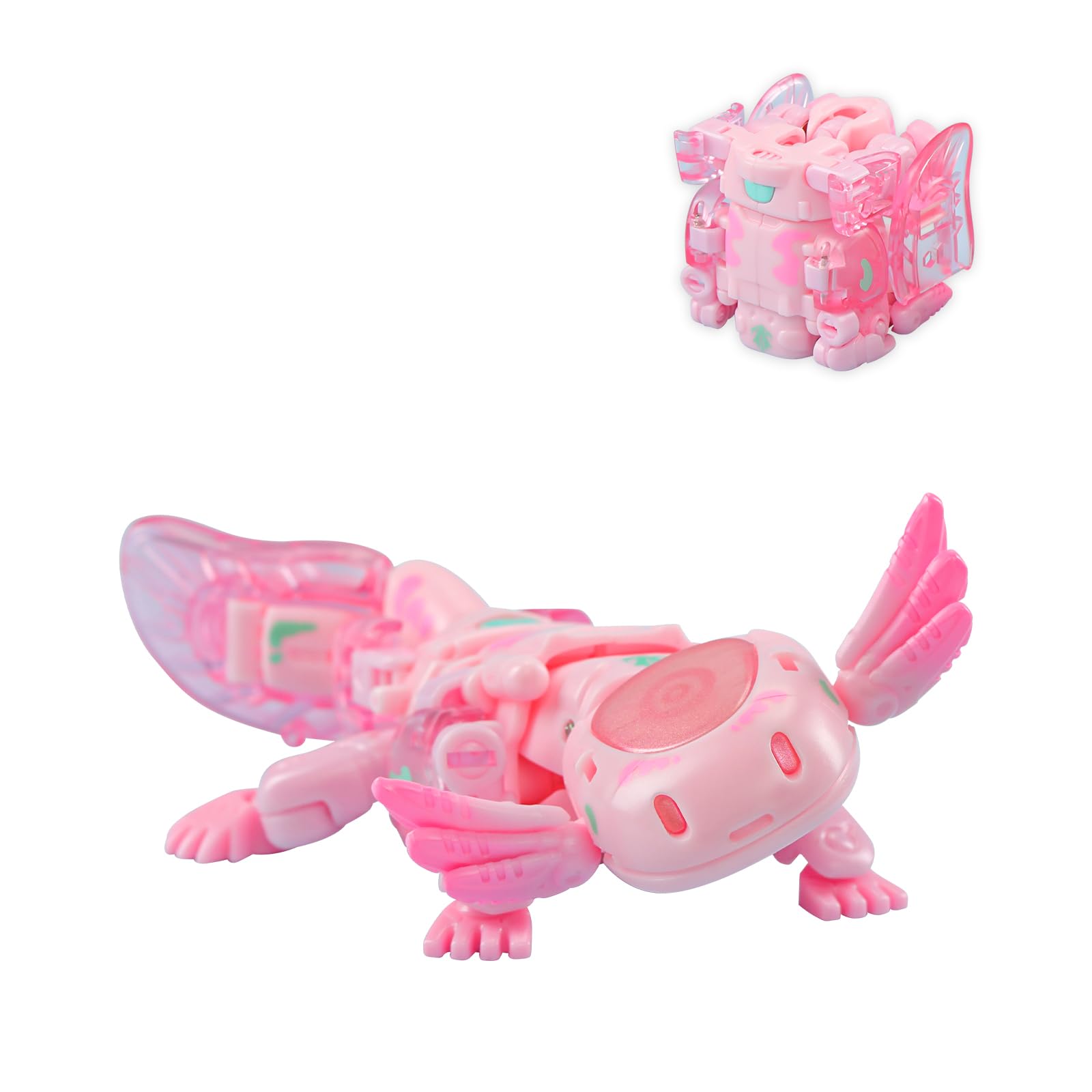 52TOYS BEASTBOX Heatmiser cube to mecha transformation for dynamic display.