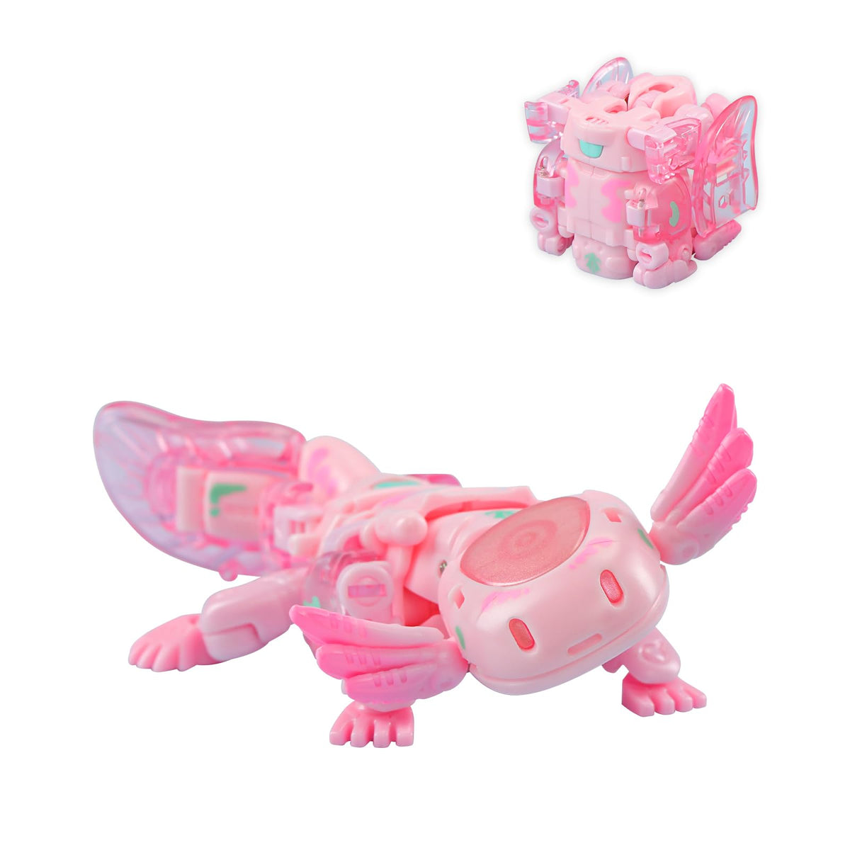 52TOYS BEASTBOX Heatmiser cube to mecha transformation for dynamic display.