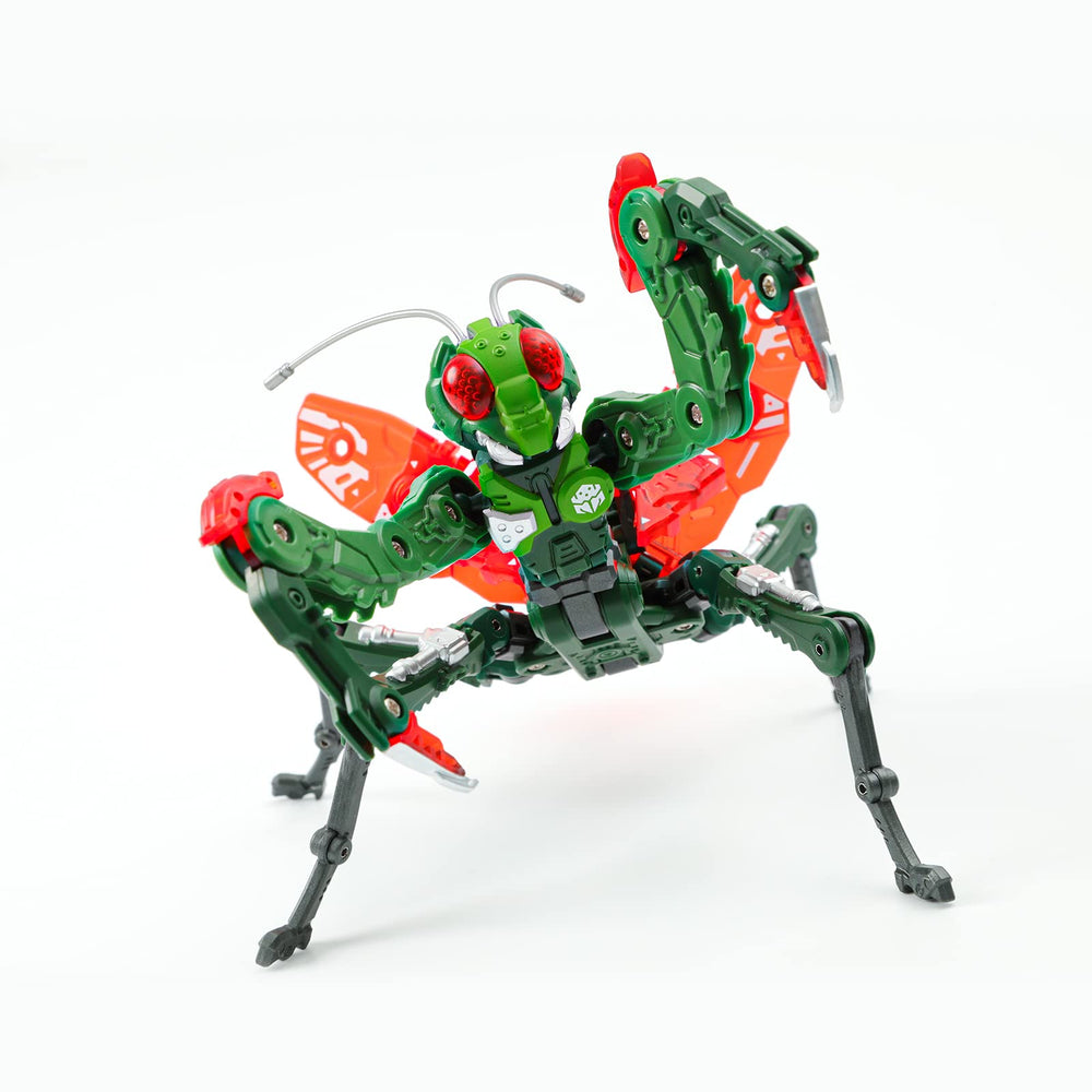 52TOYS Beastbox Reaper in mecha mantis form with dynamic poseability