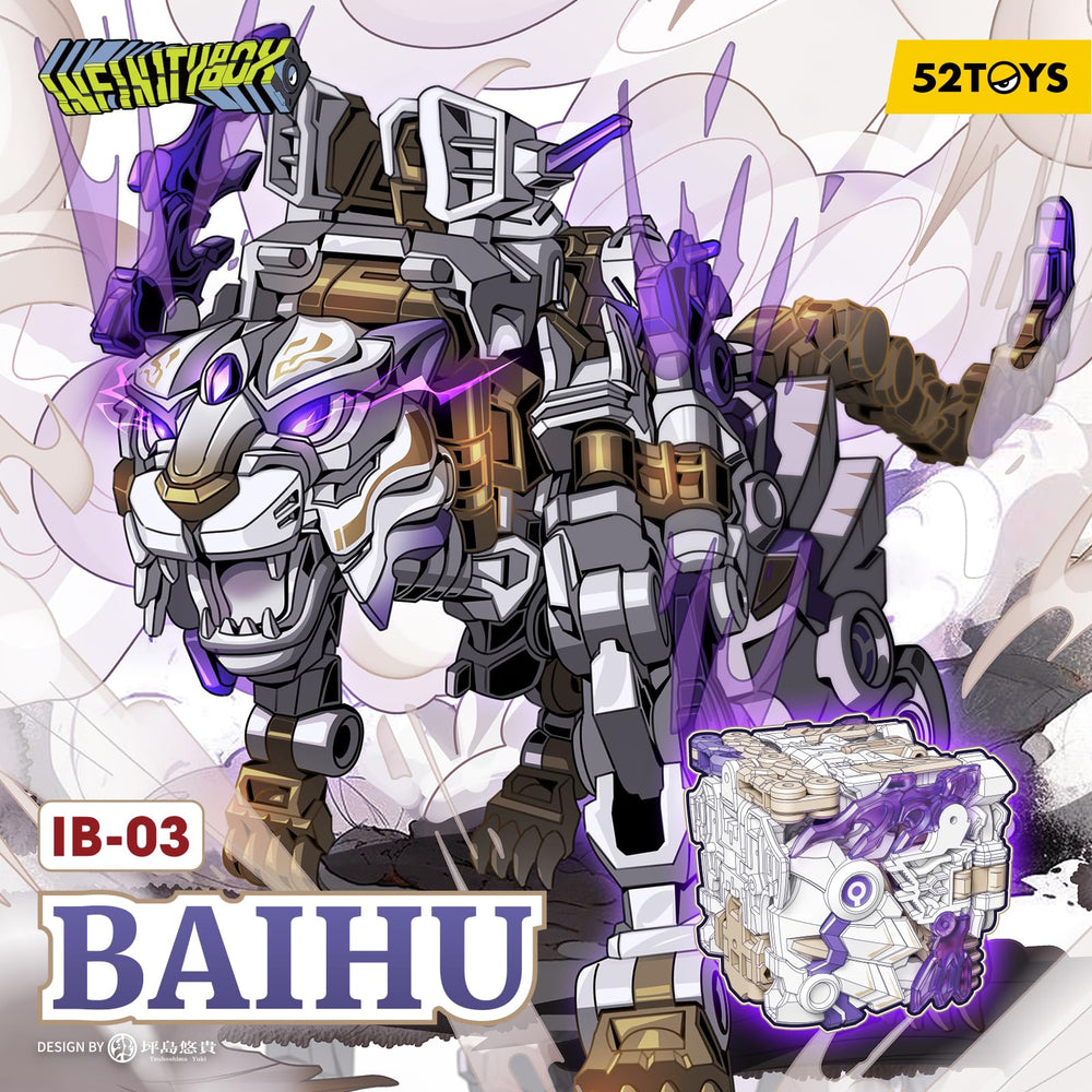 Compact packaging for 52TOYS Infinity Box IB-03 White Tiger