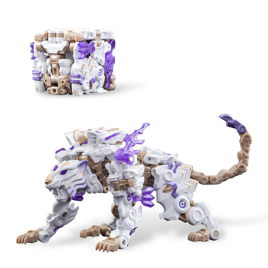 52TOYS Infinity Box IB-03 White Tiger in cube mode for compact display