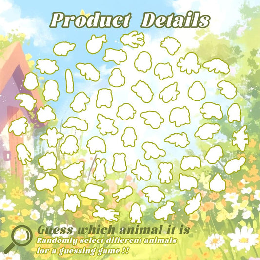 66 Pcs Mini 3D Printed Animal Figurines with flexible joints for fidgeting and storytelling