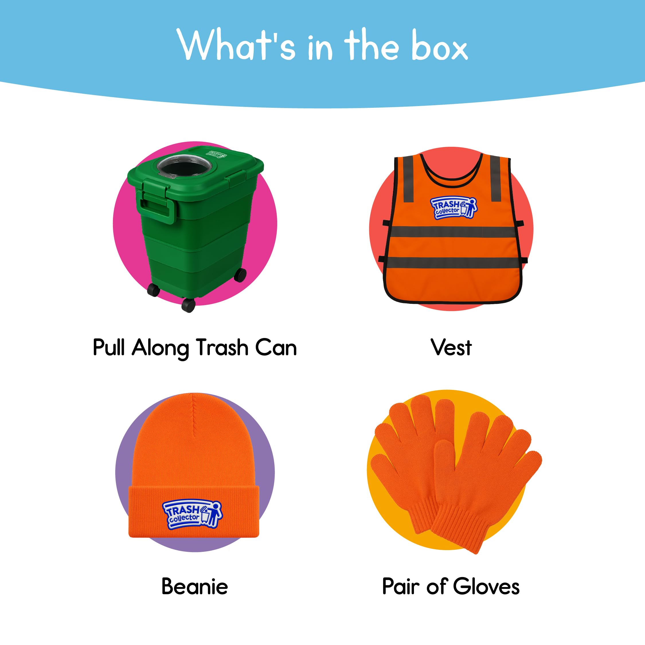 7 Days of Play kid-in-trash-collector-costume, ideal for Halloween and daily dress-up.