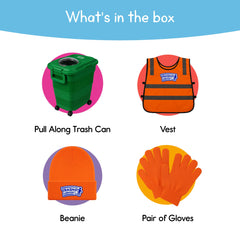 7 Days of Play kid-in-trash-collector-costume, ideal for Halloween and daily dress-up.