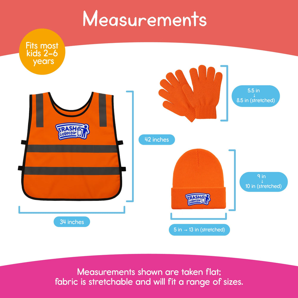 7 Days of Play trash-collector-gloves, soft material for safe dressing.