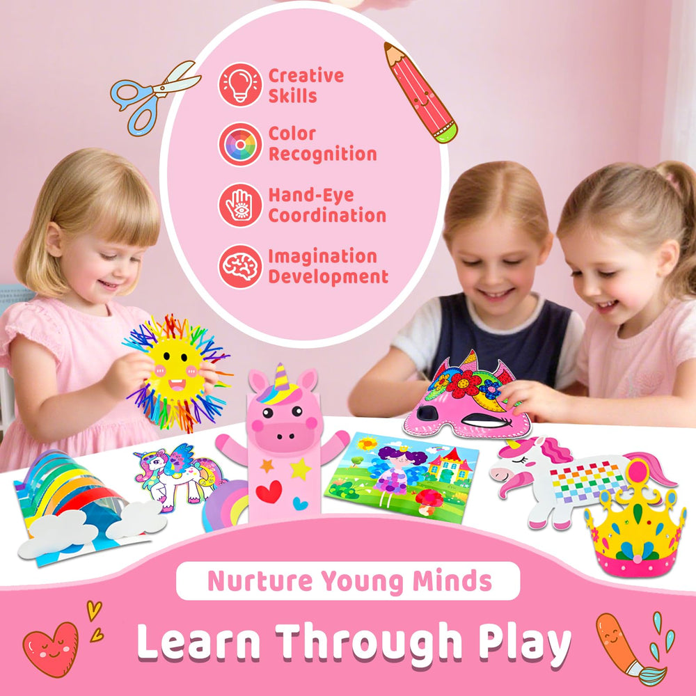 7july 3D paper rainbow adds whimsy to art time
