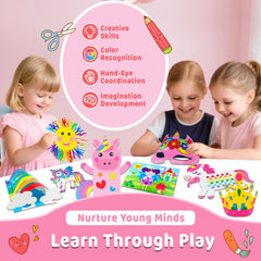 7july 3D paper rainbow adds whimsy to art time
