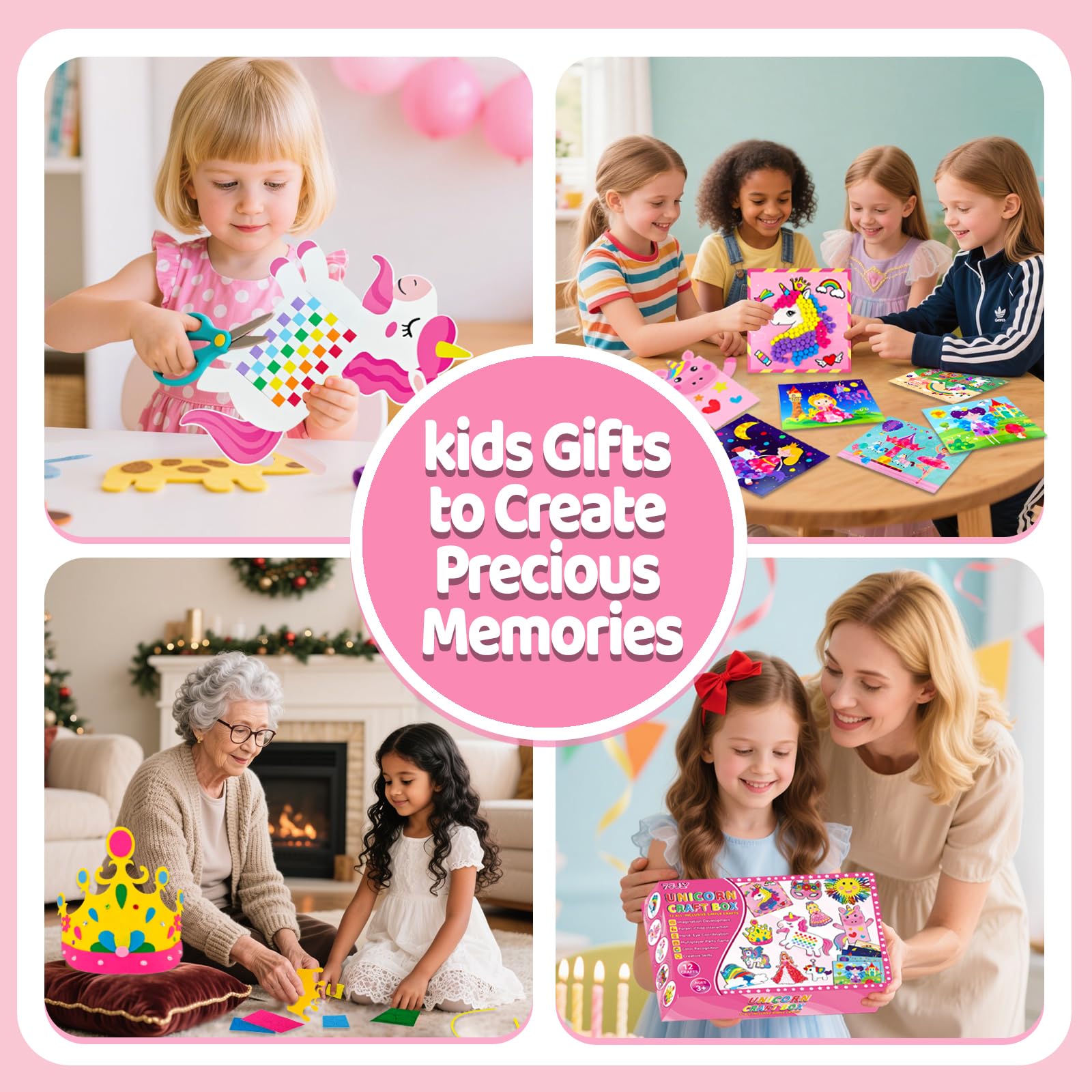 7july Glitter paper stickers for vibrant collage crafts