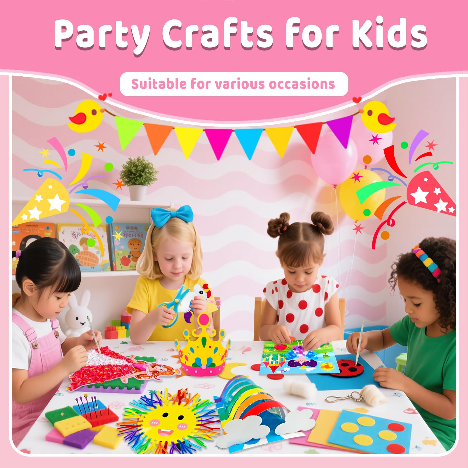 7july Rhinestone mask craft for sparkly, kid-friendly decoration ideas